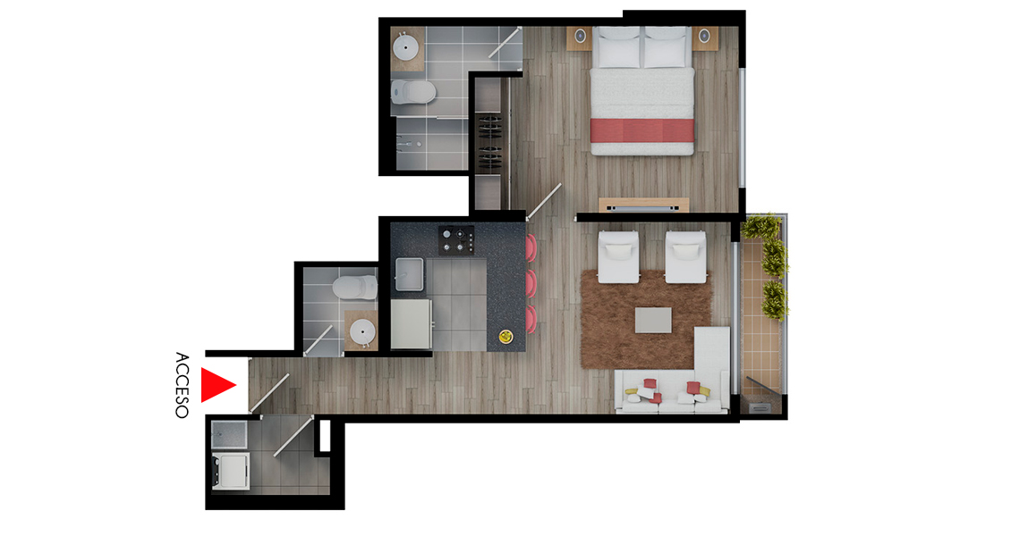 Tipos de apartamento proyecto de vivienda ebano veramonte Bogotá 