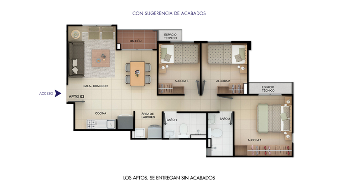 proyecto de interes social apartamento en soledad constructora bolivar