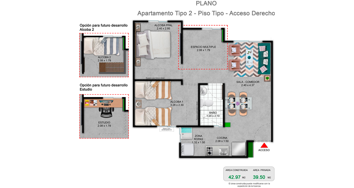 proyecto de apartamentos con subsidio de vivienda en cali. 