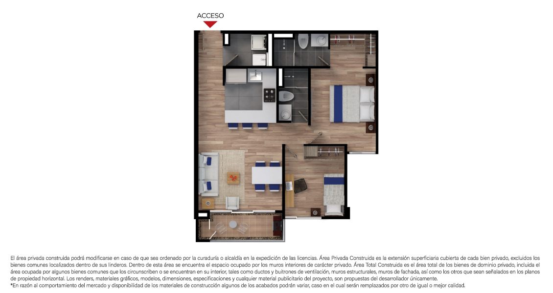 Mediterraneo Proyecto de apartamentos al norte de Bogotá. Constructora Bolívar