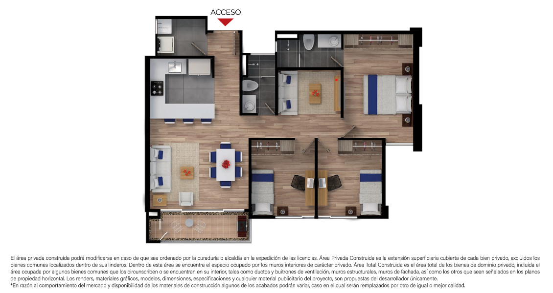 Mediterraneo Proyecto de apartamentos al norte de Bogotá. Constructora Bolívar