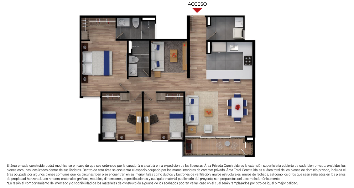 Mediterraneo Proyecto de apartamentos al norte de Bogotá. Constructora Bolívar