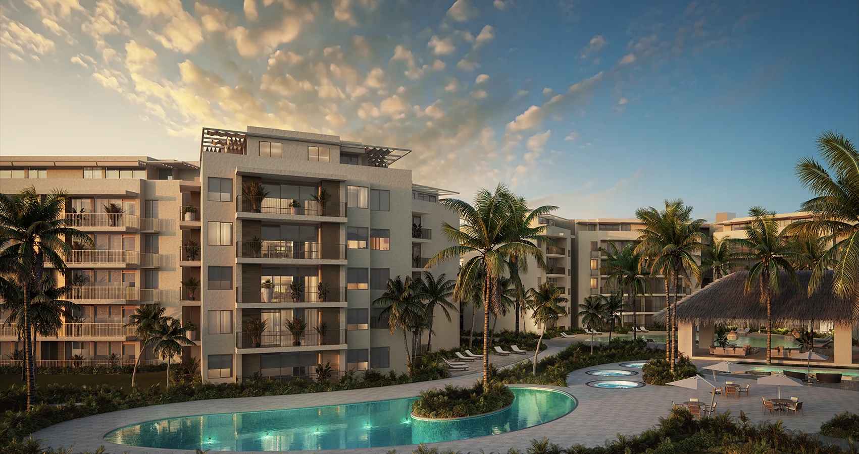 Proyecto de apartamentos Palmaia fachada