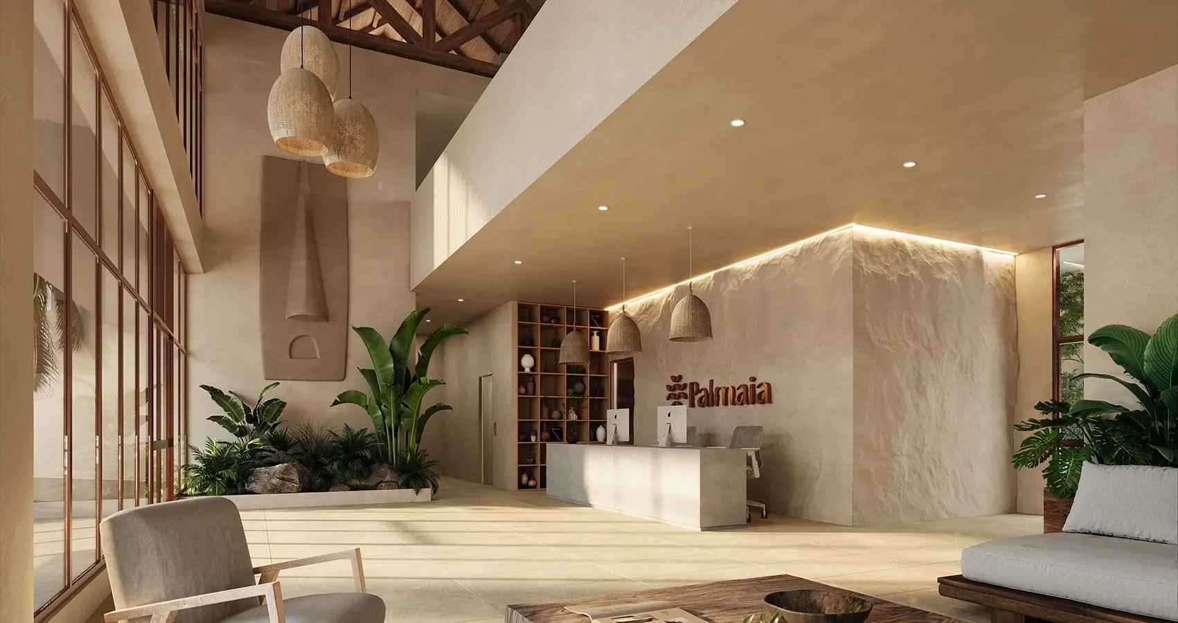 Proyecto de apartamentos Palmaia Lobby