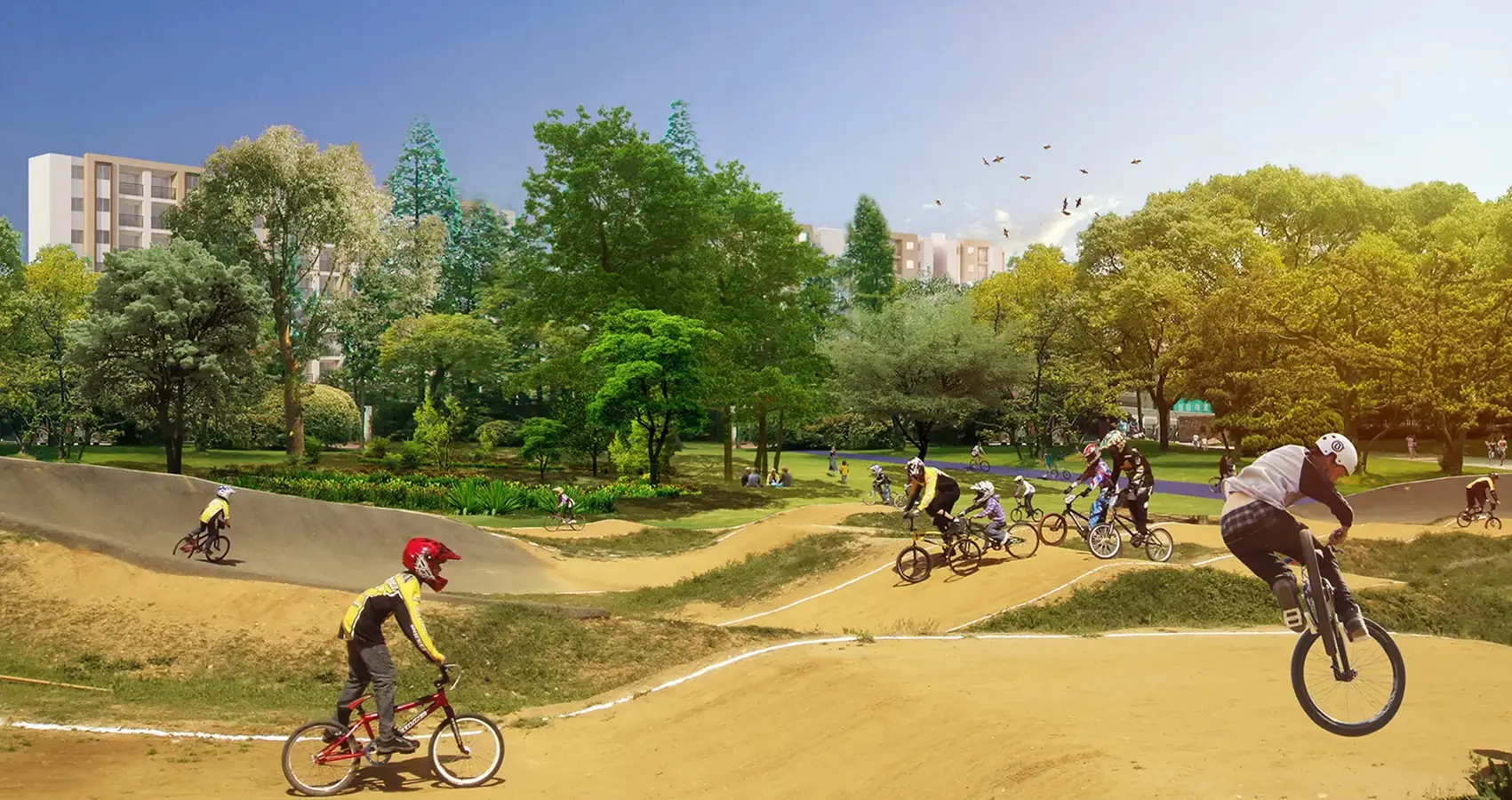 Imagen circuito de bicicross del Macroproyecto Vivero Parque Residencial en Cali