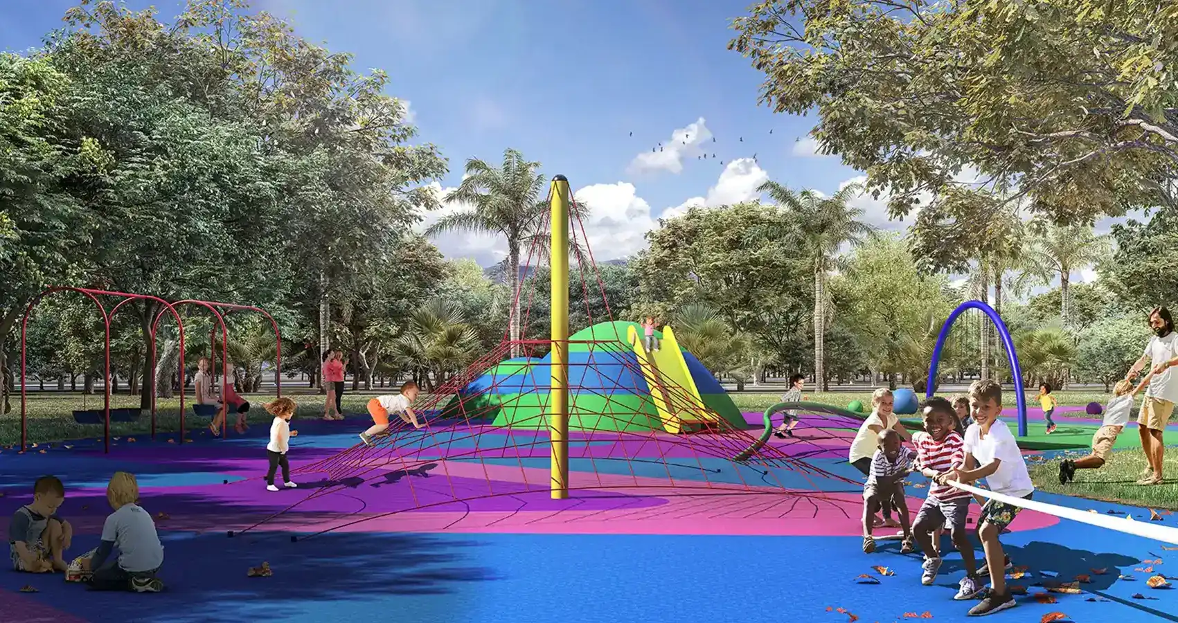 Imagen parque infantil del Macroproyecto Vivero Parque Residencial en Cali