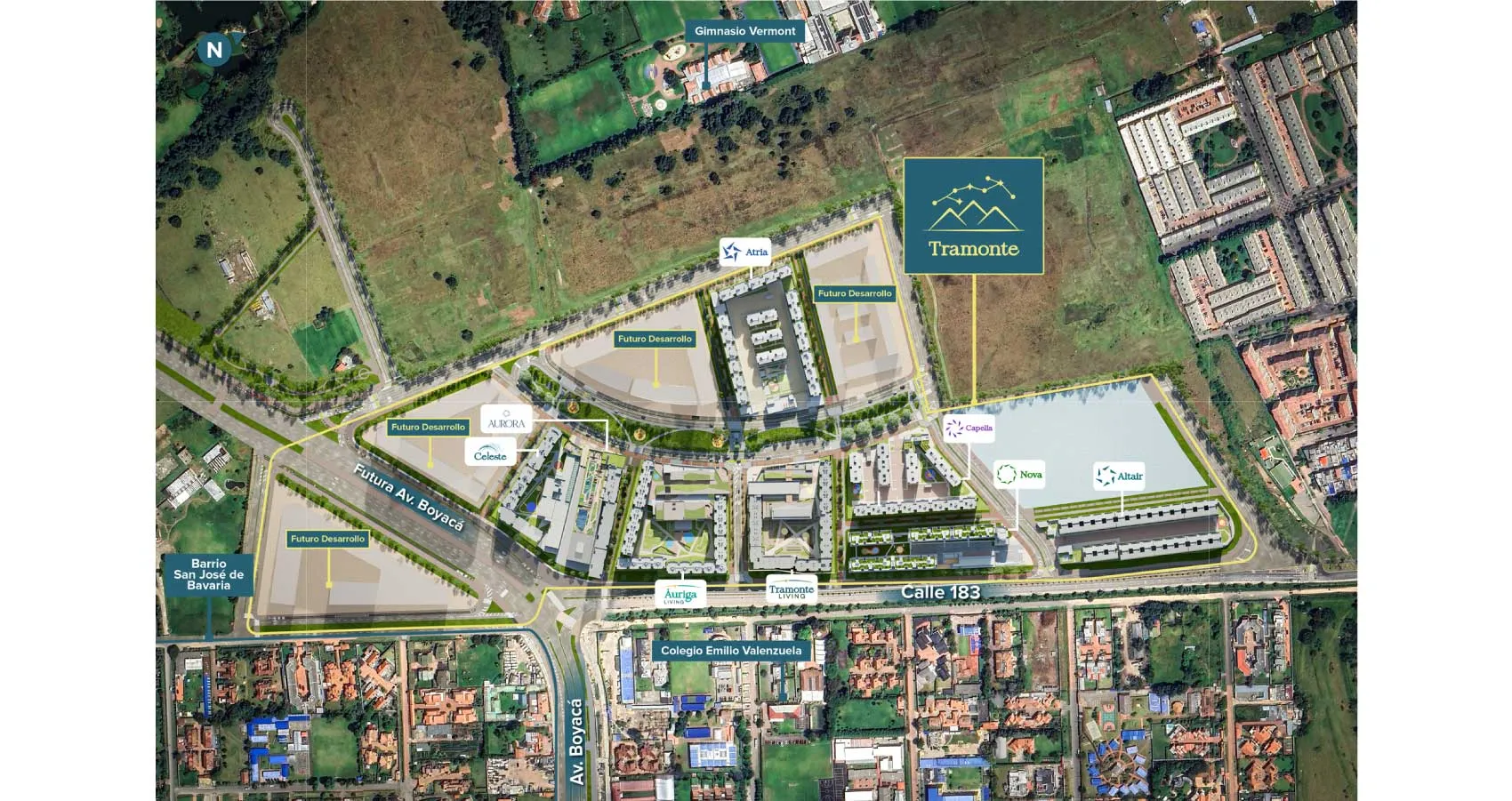 Imagen aérea Macroproyecto Tramonte