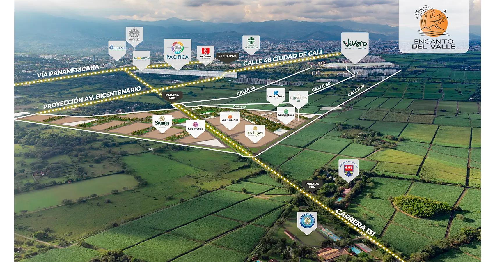 Foto aérea Macroproyecto Encanto del Valle