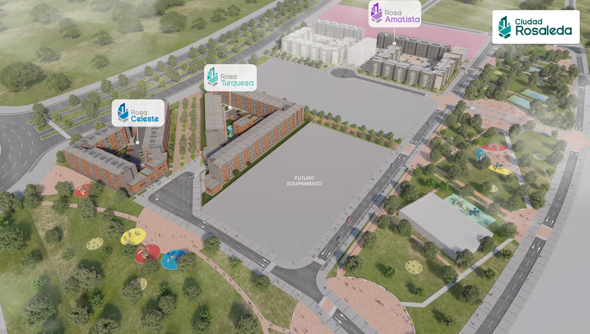Imagen exterior 1 del proyecto Rosa Amatista en Bogotá.