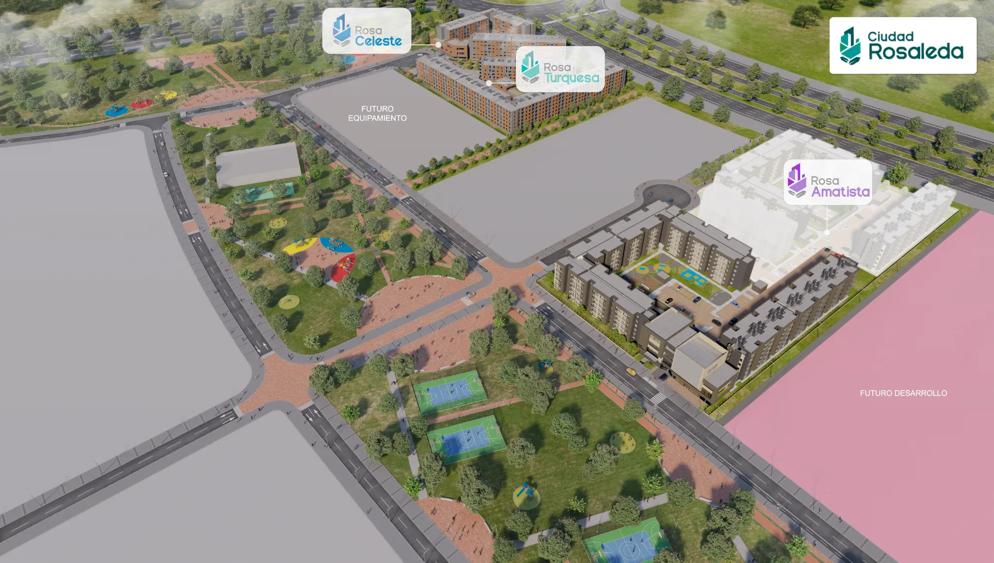 Imagen exterior 3 del proyecto Rosa Amatista en Bogotá.