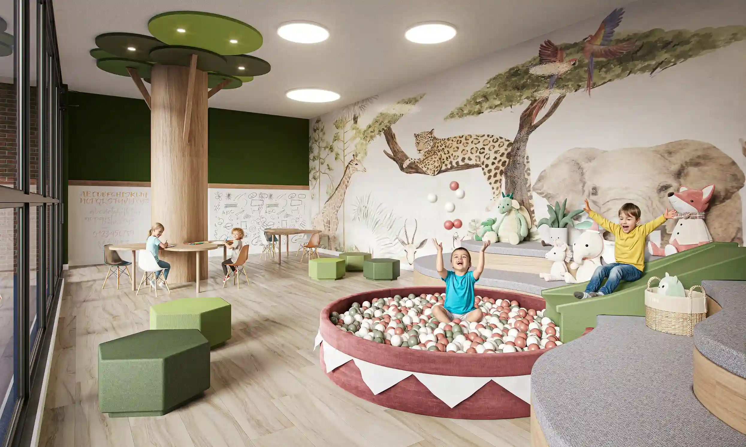 Render Salón niños