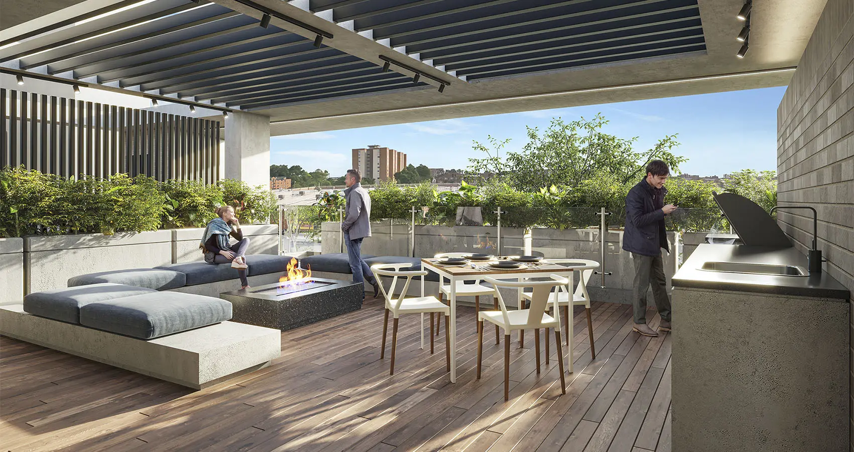 BBQ del proyecto 80 deck living