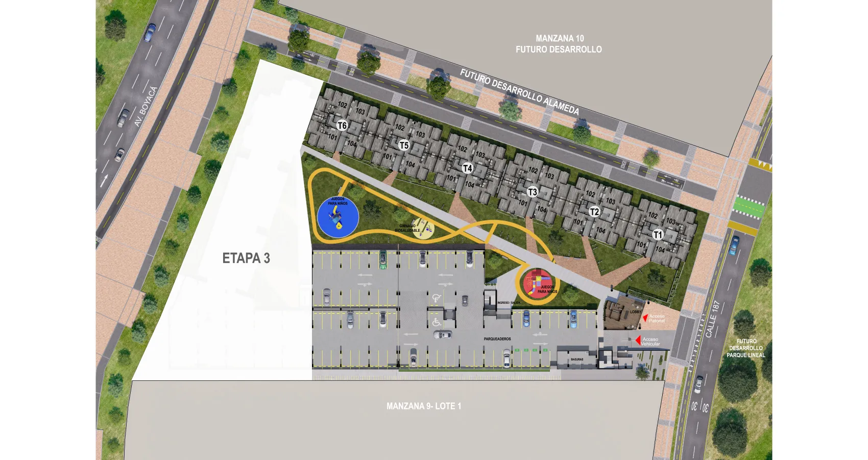 Planta urbana del proyecto Celeste