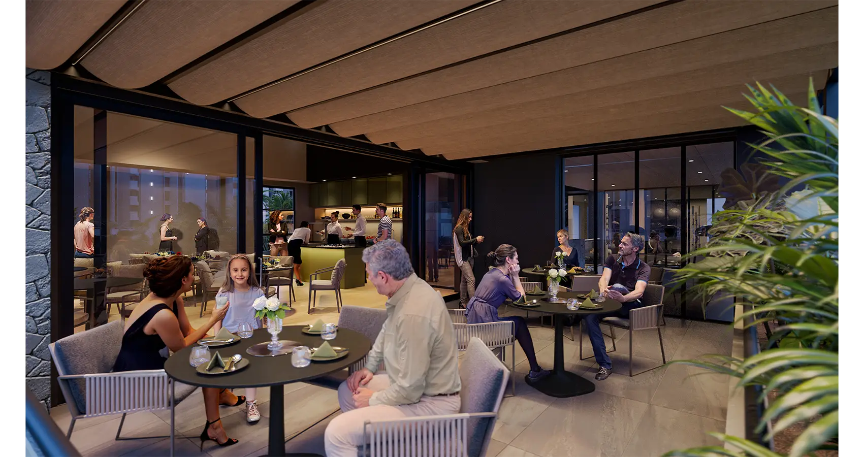 Cocina premium del proyecto Zenda