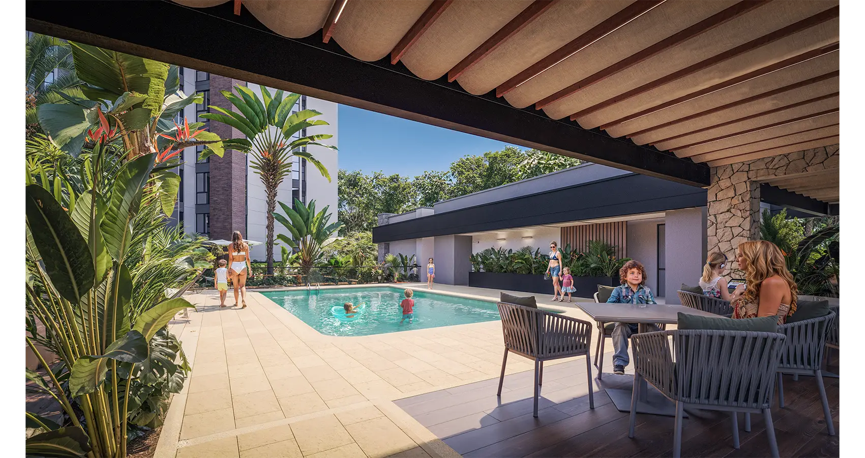 Piscina niños del proyecto Zenda