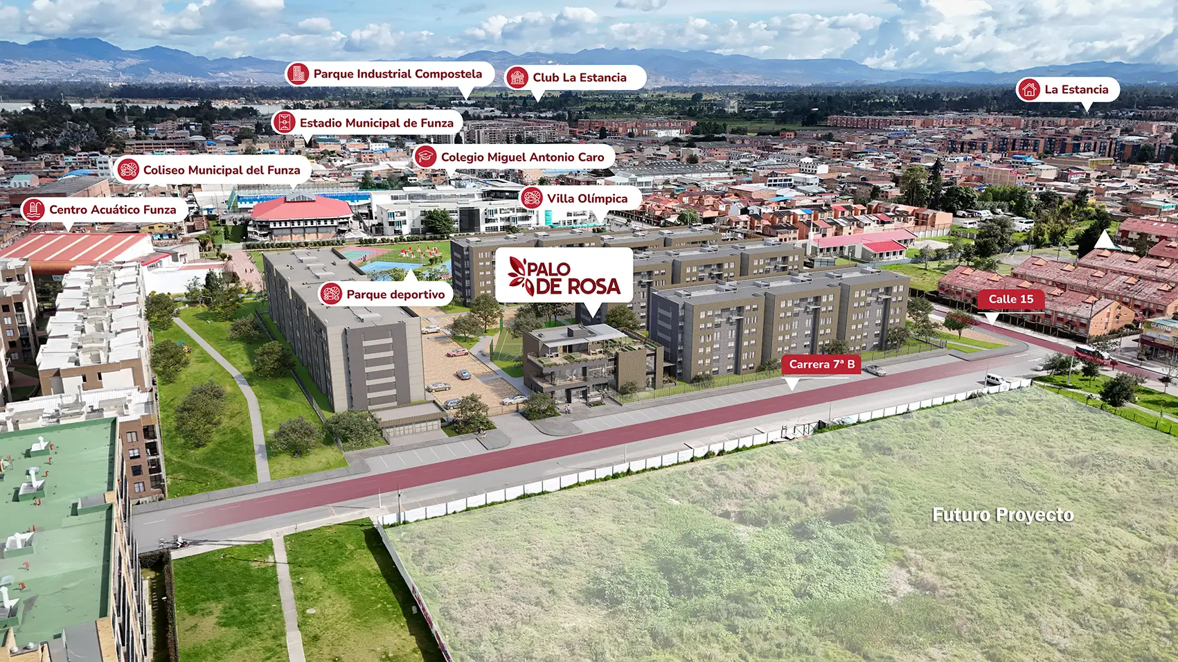 Ubicación del proyecto Palo de Rosa