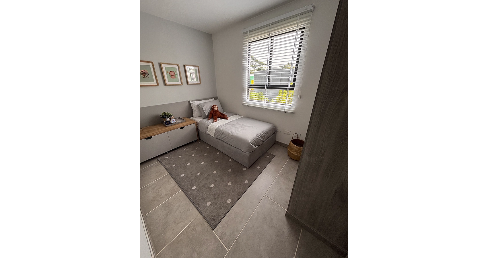 Apartamento modelo habitación del proyecto Bosques Bio