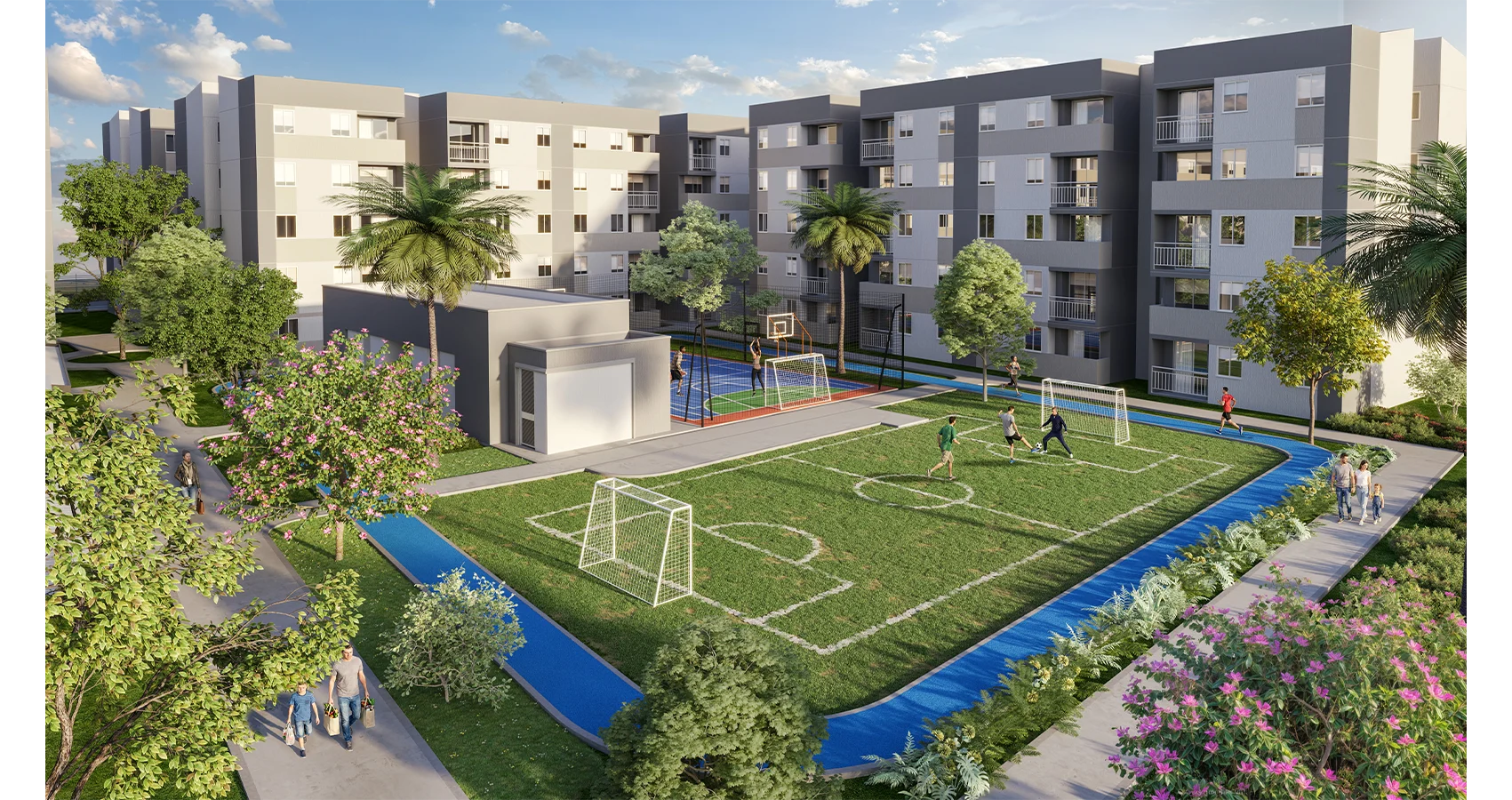 Cancha en cesped Abedules