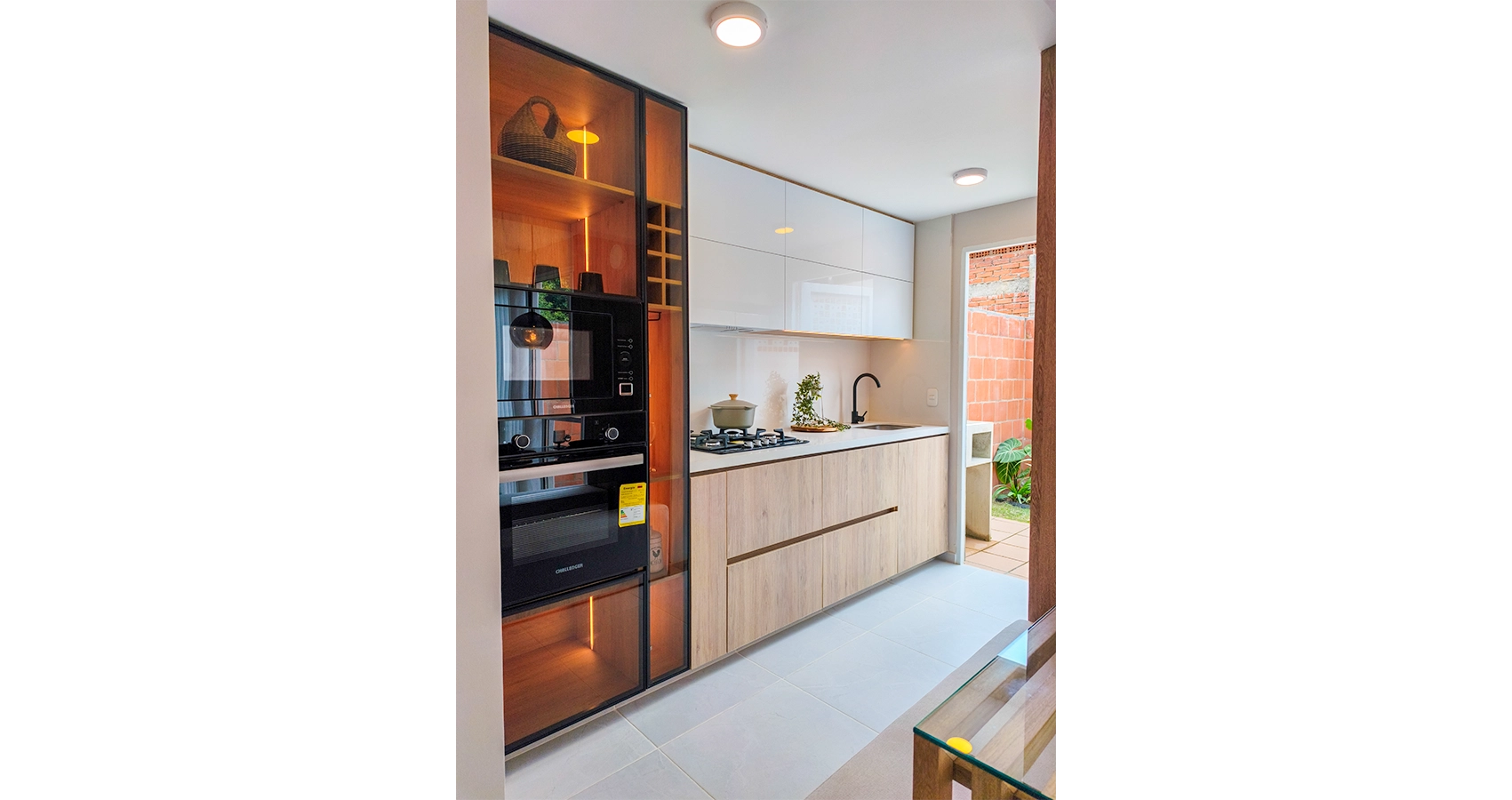 Claro verde apto modelo - cocina