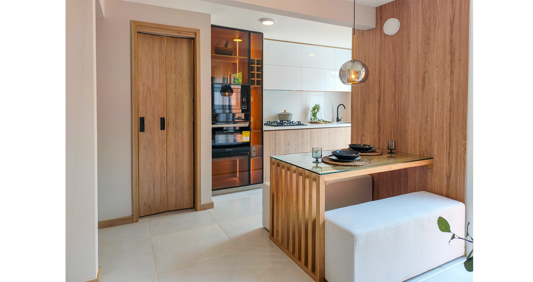 Claro verde apto modelo - comedor