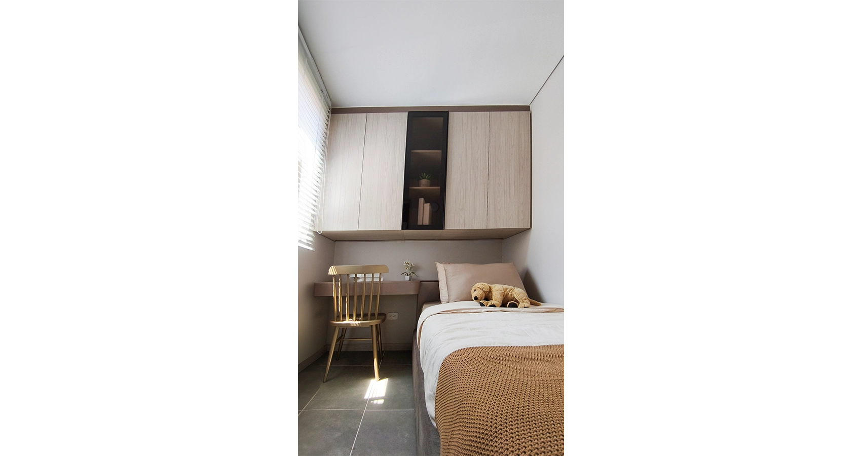 Habitación del apartamento modelo del proyecto Claro Verde