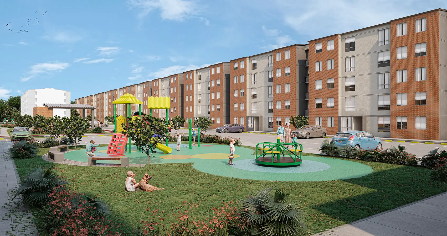 Imagen del parque infantil del Proyecto Gerona