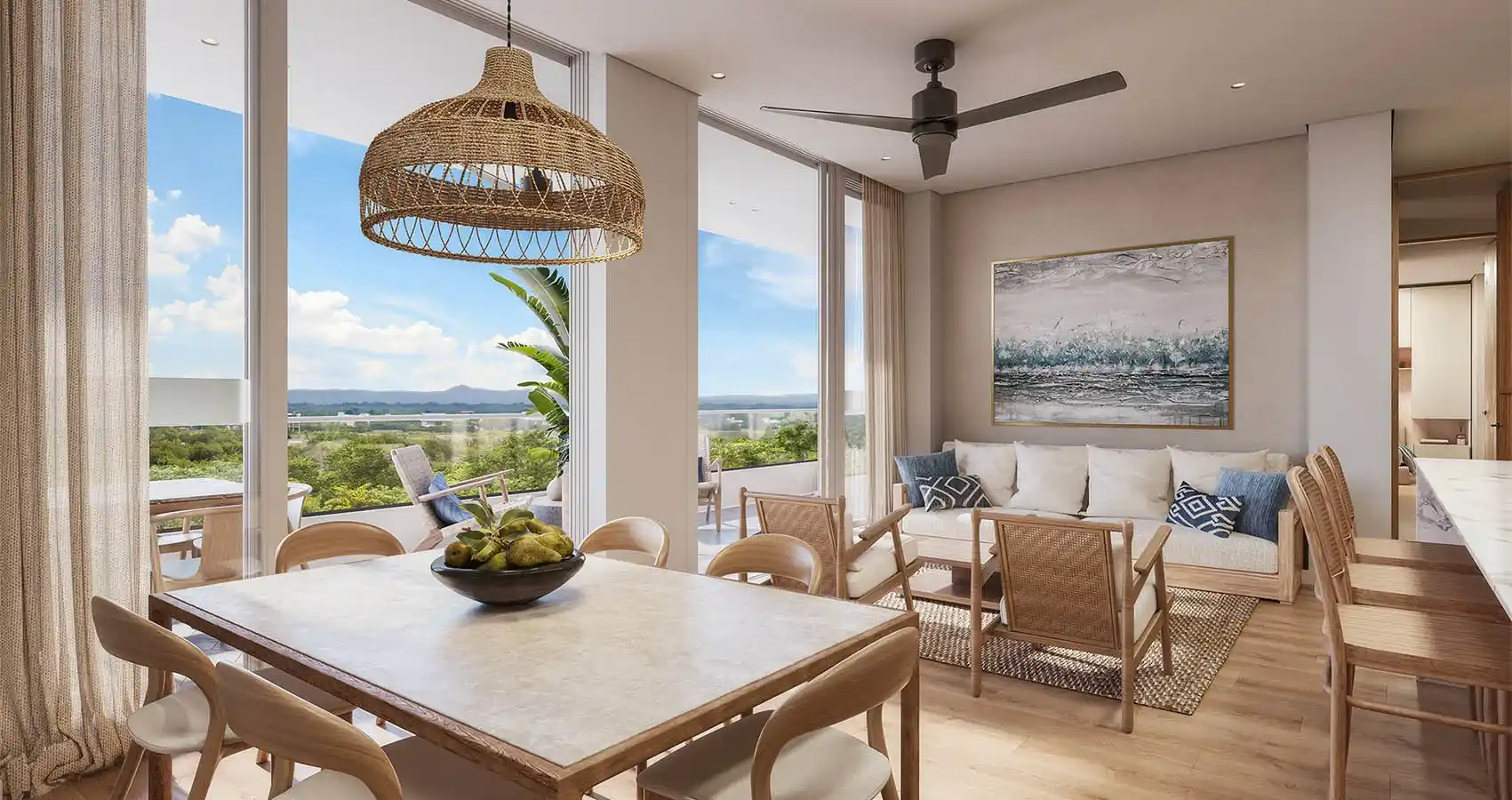 Apartamento tipo 156m2 comedor
