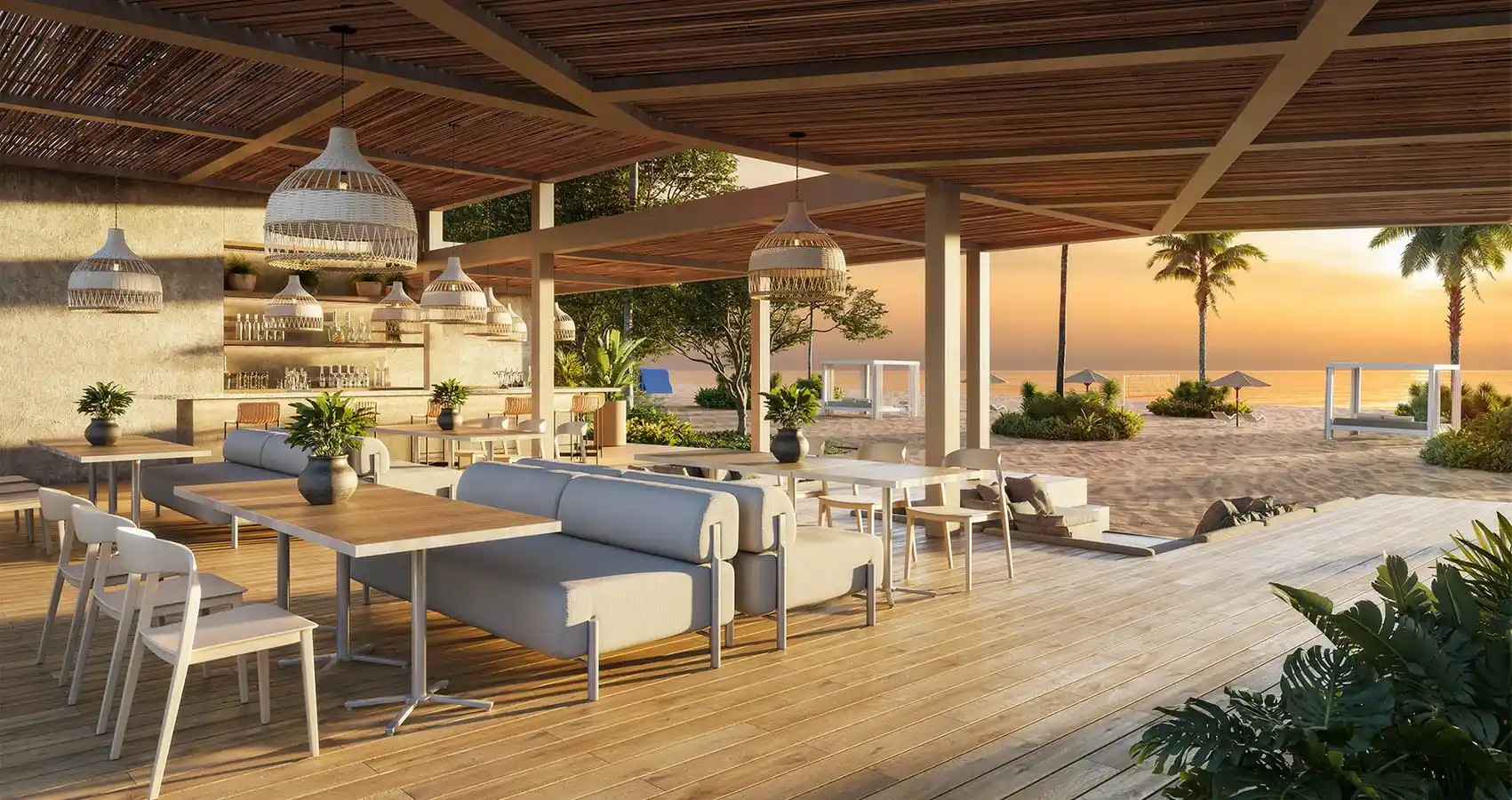 Club de playa del proyecto Ísola Solé 
