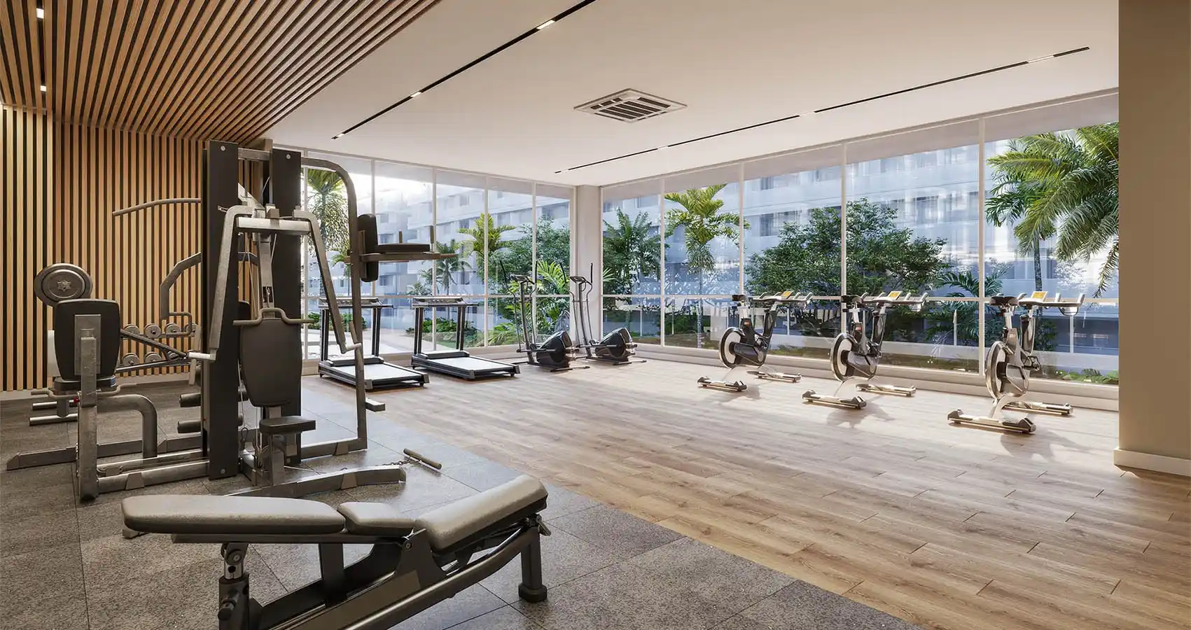 Gimnasio  del proyecto Ísola Solé 
