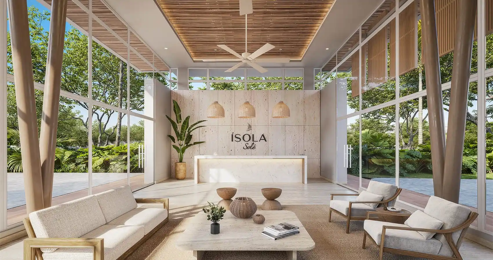 Lobby  del proyecto Ísola Solé 