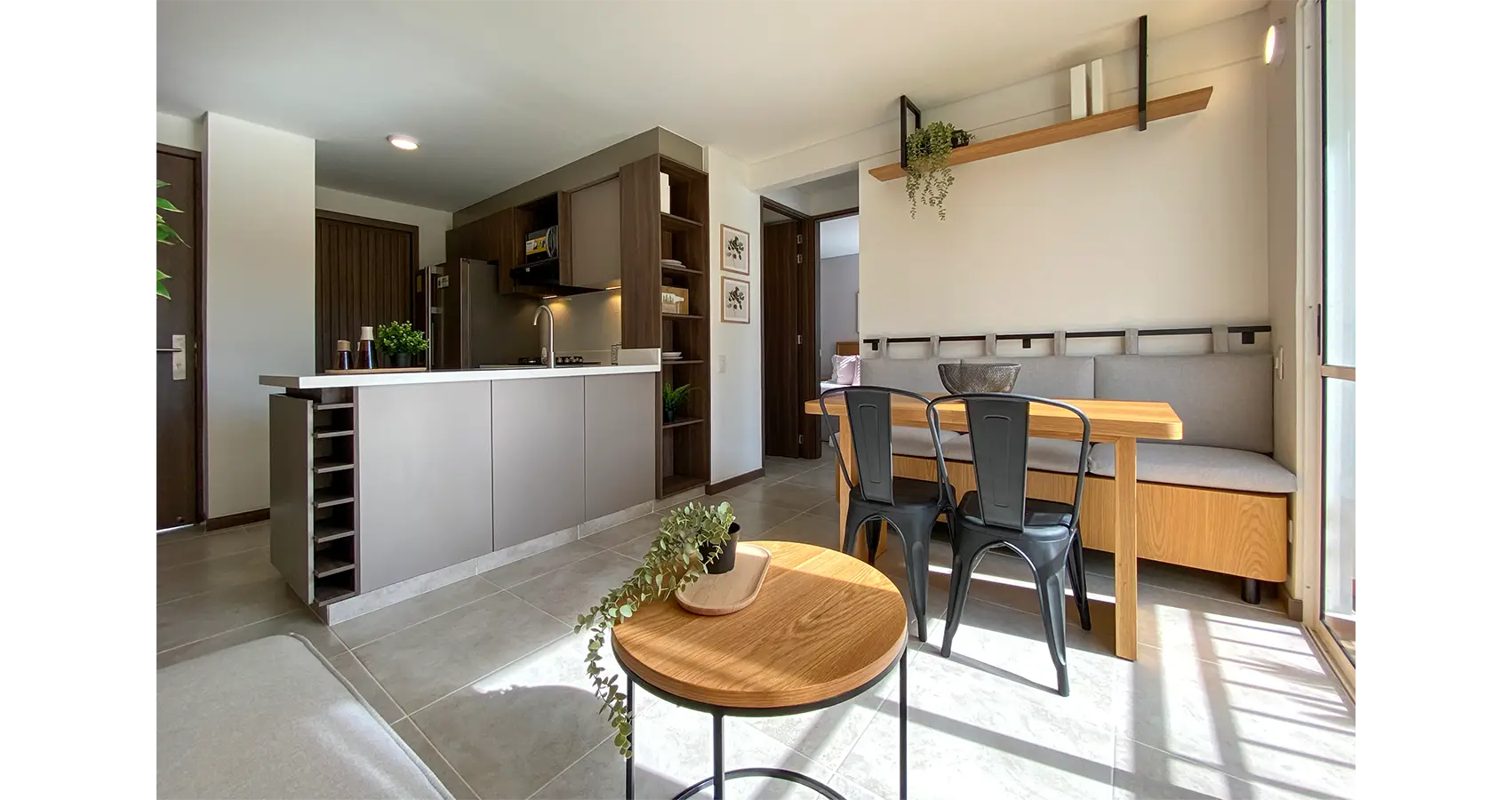 Proyecto Lila apartamento modelo Sala comedor