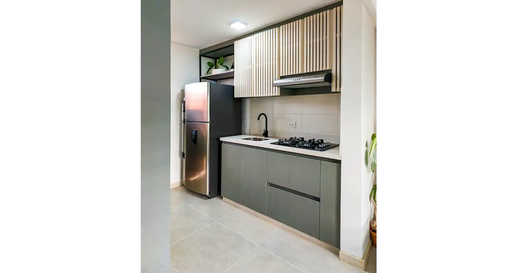 Apto modelo del proyecto los Bosques - cocina