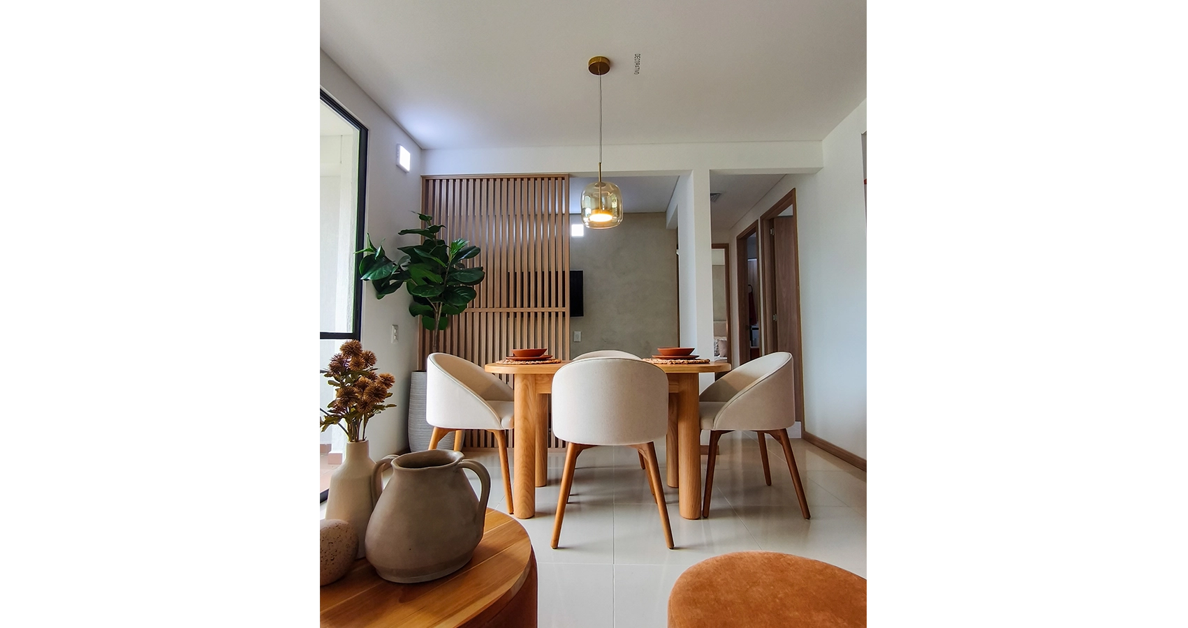 Apto modelo del proyecto los Lagos - sala comedor