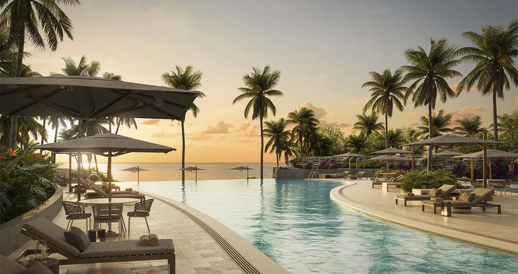 Piscina del proyecto Marawa Vista Mare