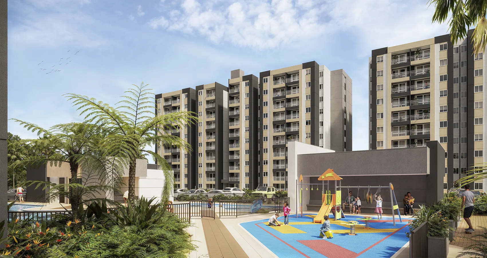 Juegos infantiles del proyecto Orellana