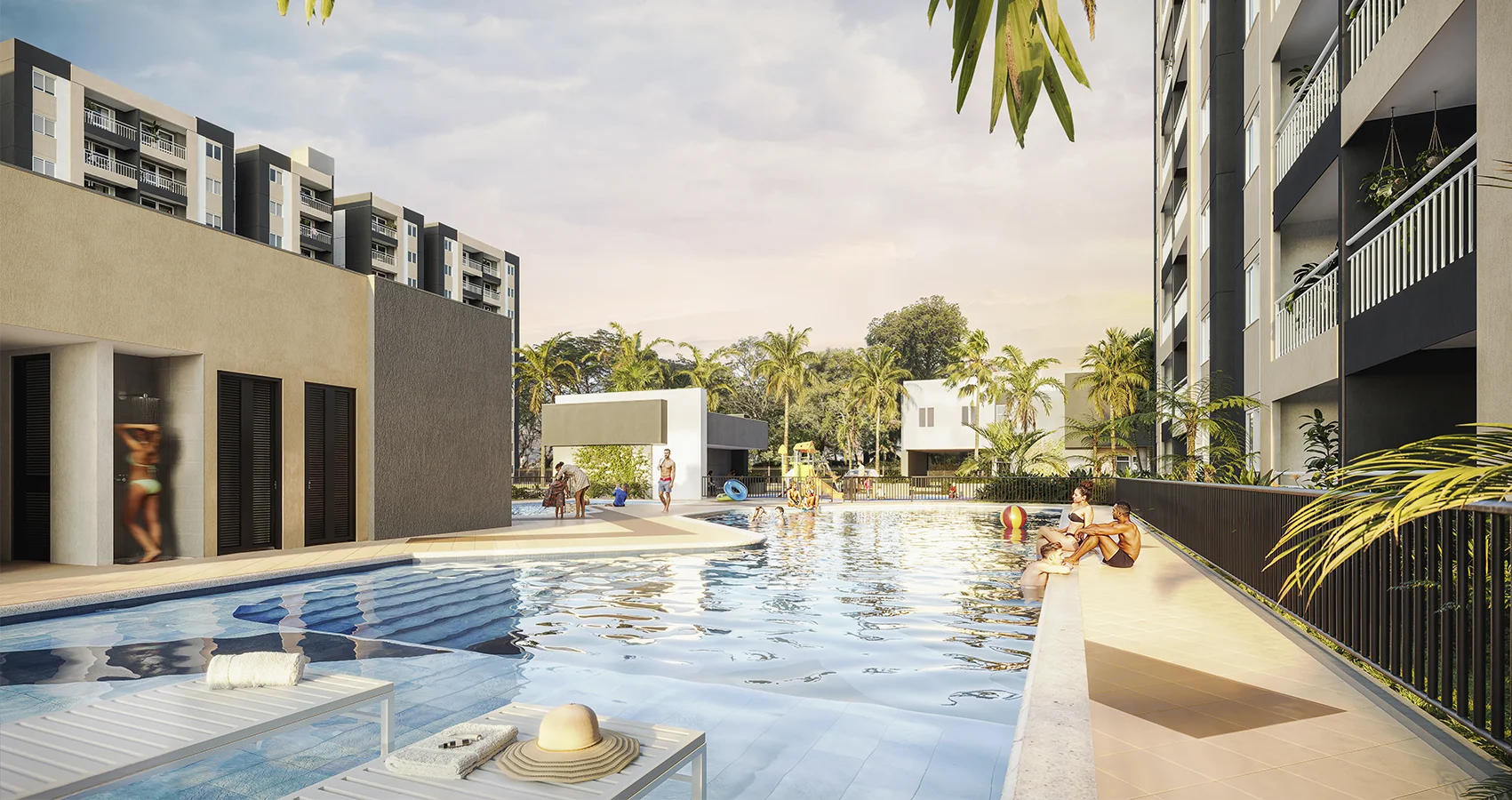 Piscina del proyecto Orellana