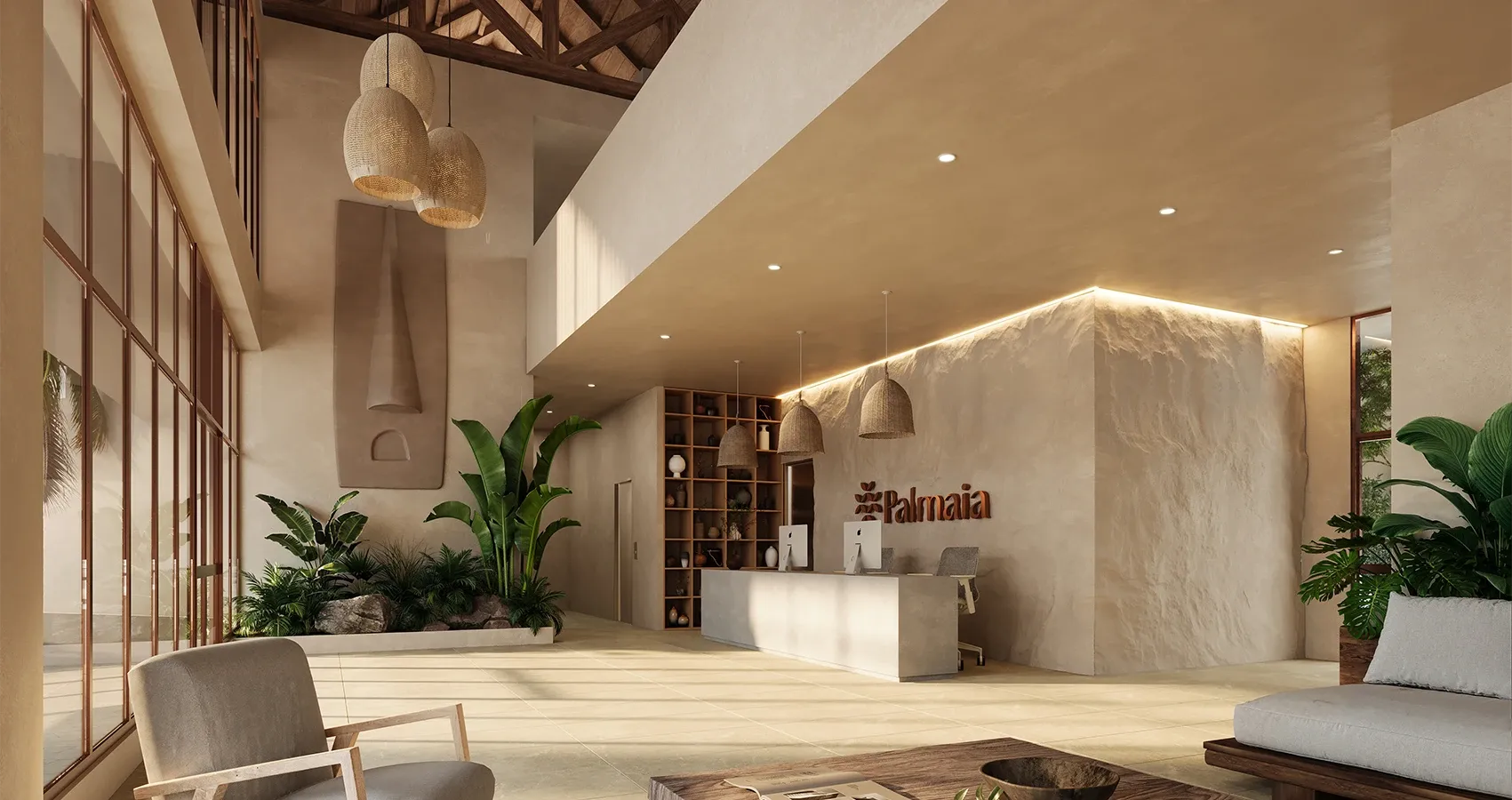 Lobby del proyecto Palmaia