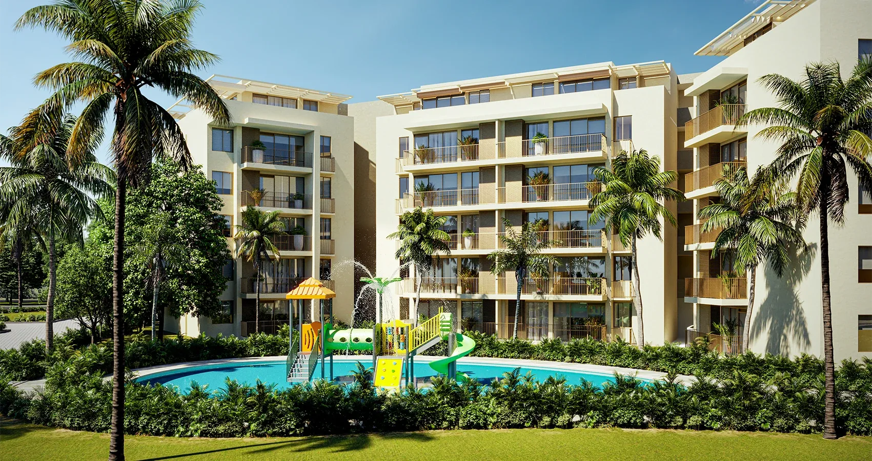 Piscina niños del proyecto Palmaia