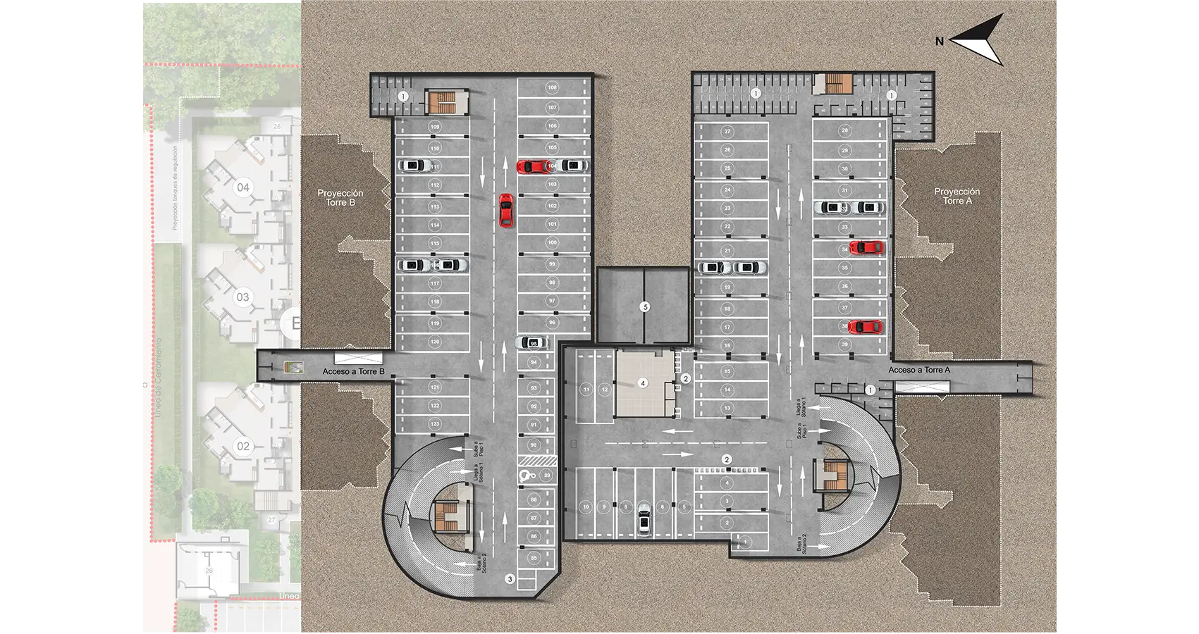 Proyecto Zenda Planta Sótano Piso 1
