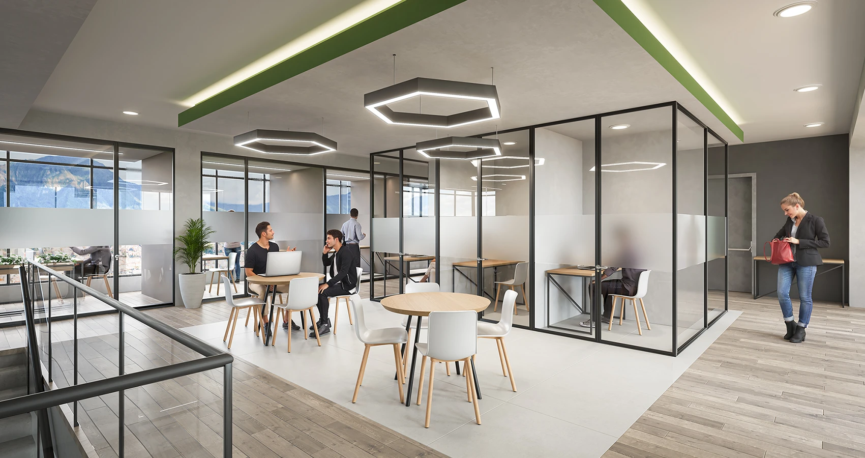 Coworking de Urbana 30, Bogotá, diseñado por Constructora Bolívar.