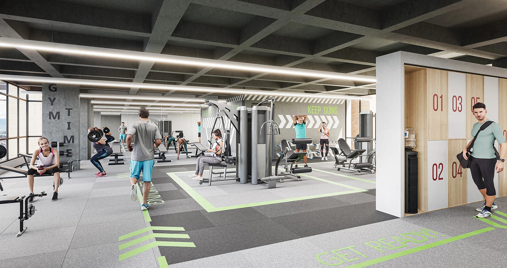 Gimnasio de Urbana 30, Bogotá, diseñado por Constructora Bolívar.