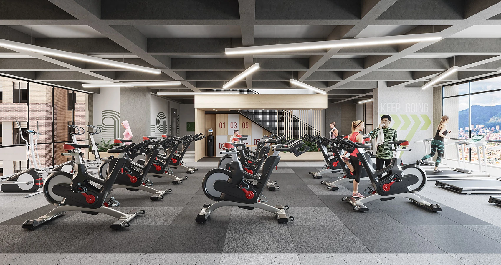 Gimnasio de Urbana 30, Bogotá, diseñado por Constructora Bolívar.