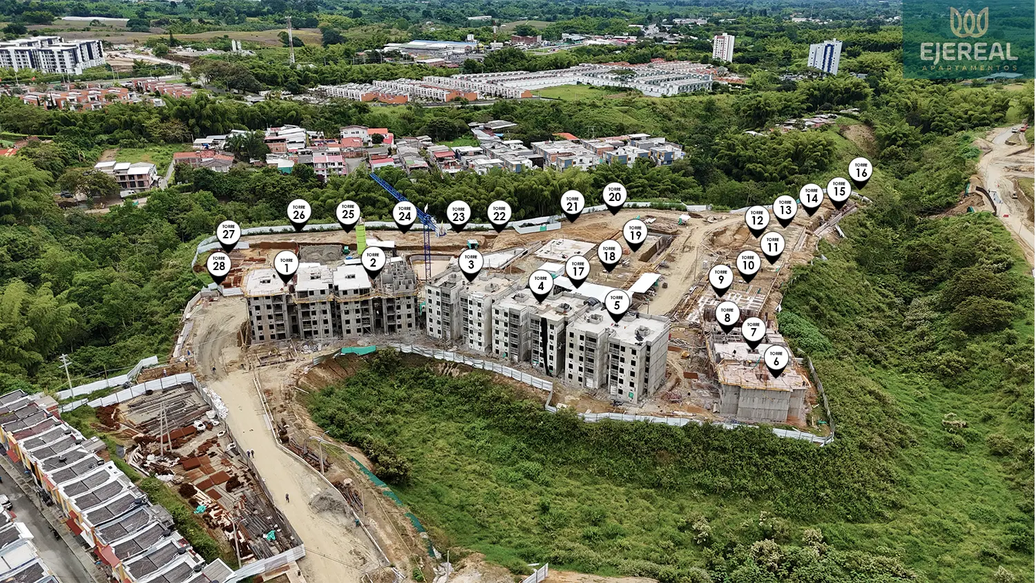 Foto del proyecto en avance de obra de enero de 2026