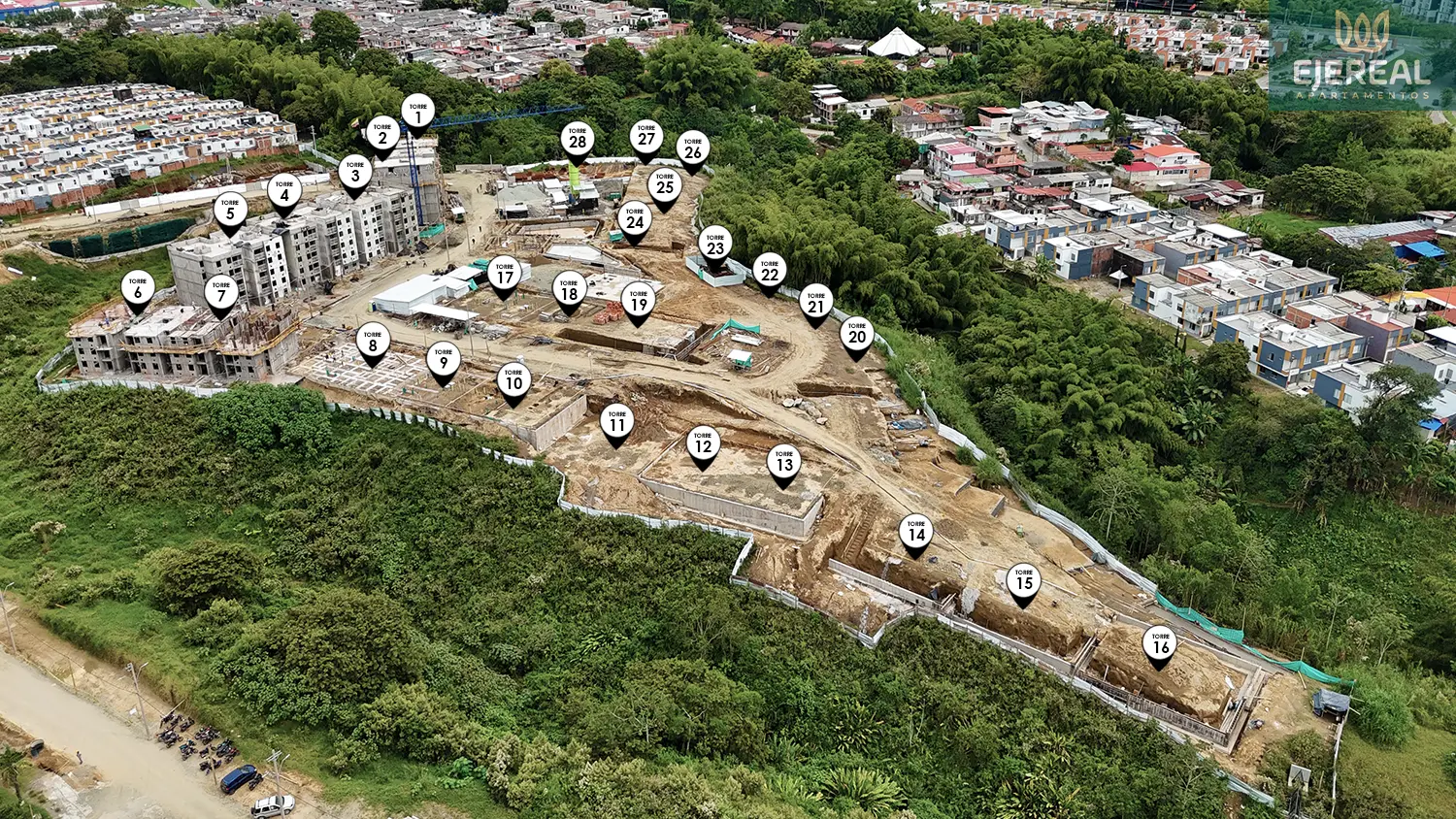 Foto del proyecto en avance de obra de enero de 2026