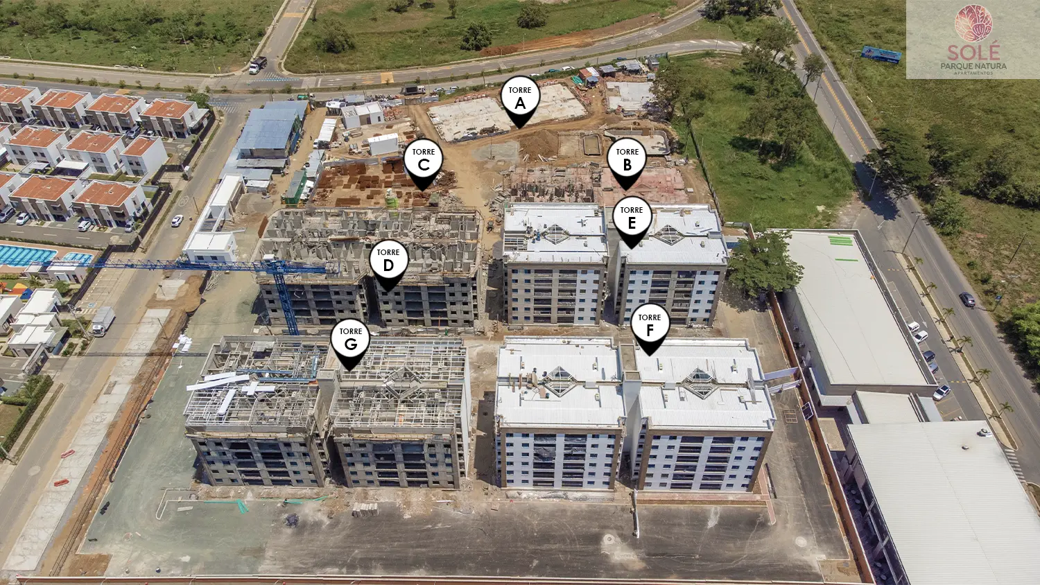 Foto del avance de obra del proyecto solé en el mes de Agosto 2024