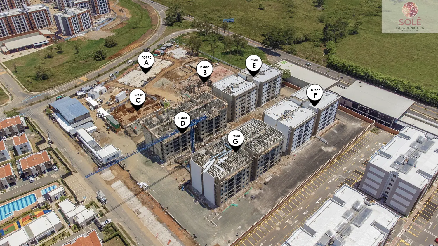 Foto del avance de obra del proyecto solé en el mes de Agosto 2024