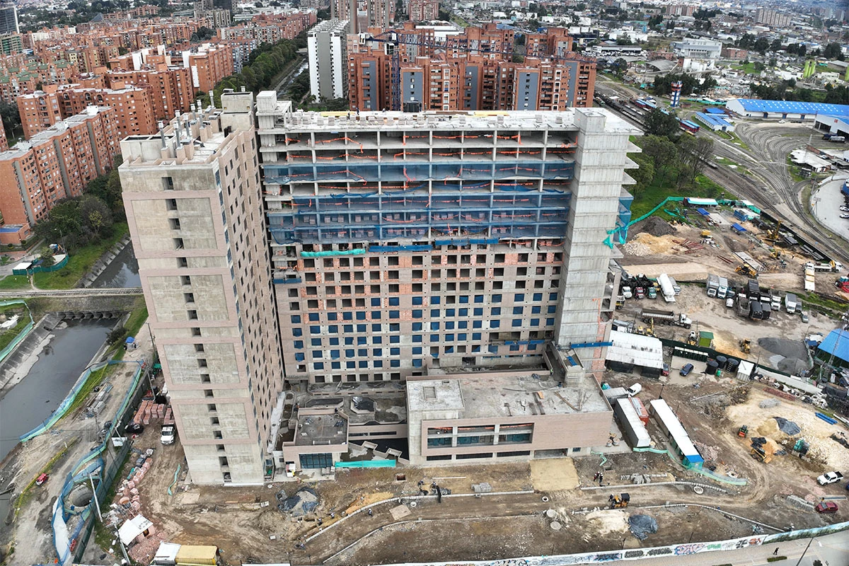 Foto del proyecto Central 68 en avance de obra agosto de 2025
