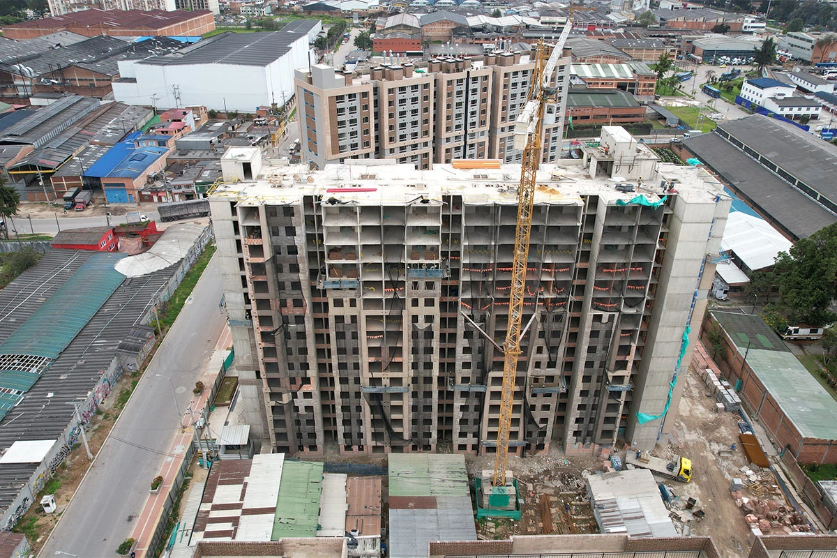 Foto del proyecto Senderos de Fontibon en avance de obra agosto de 2025