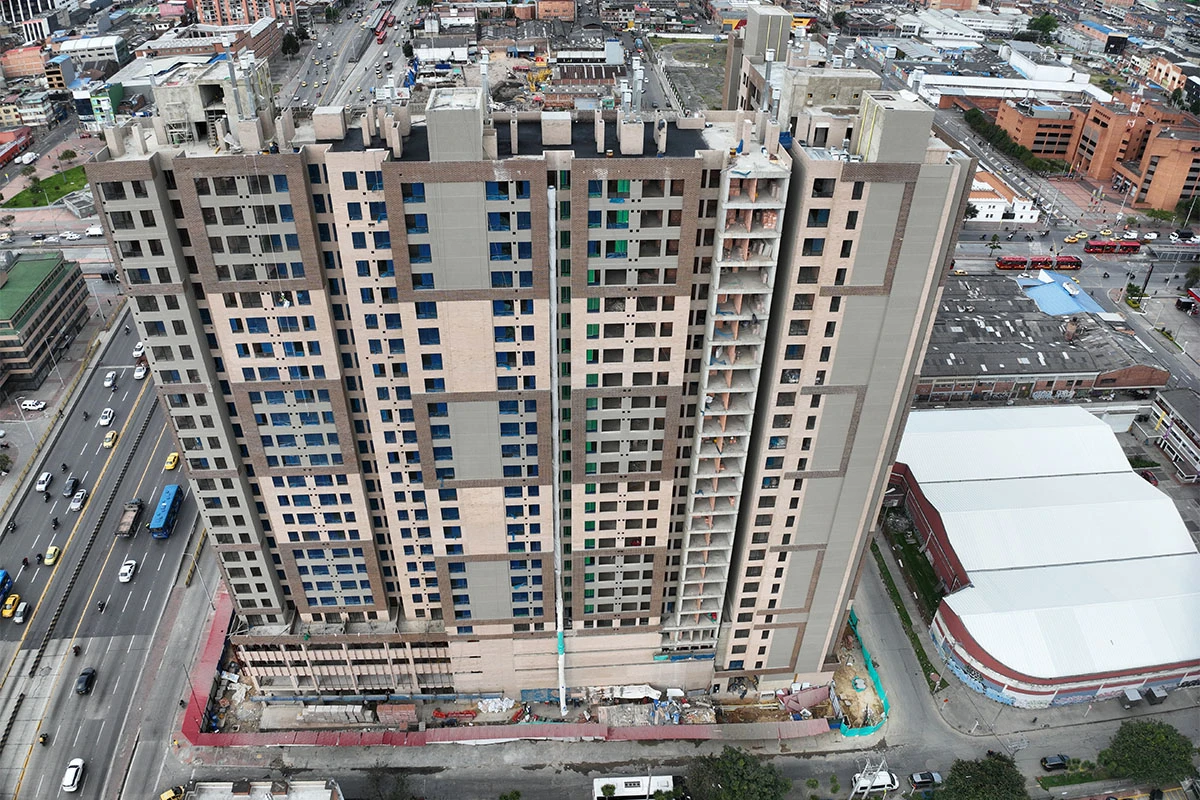 Foto del proyecto Urbana 30 en avance de obra agosto de 2025