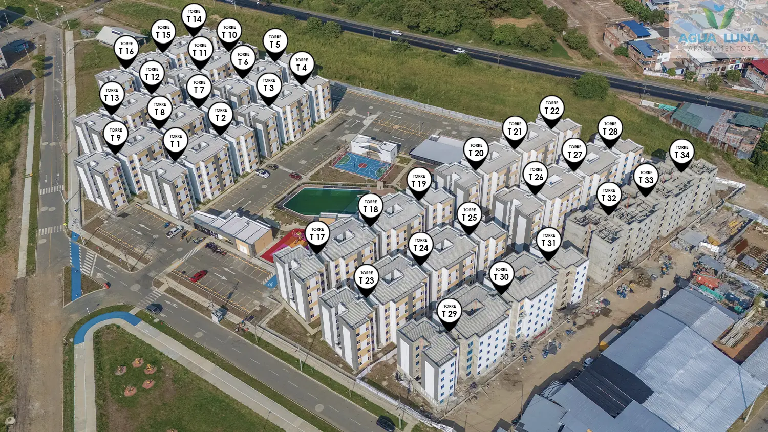 Fotos del avance de obra de Julio de 2025 proyecto Agua Luna